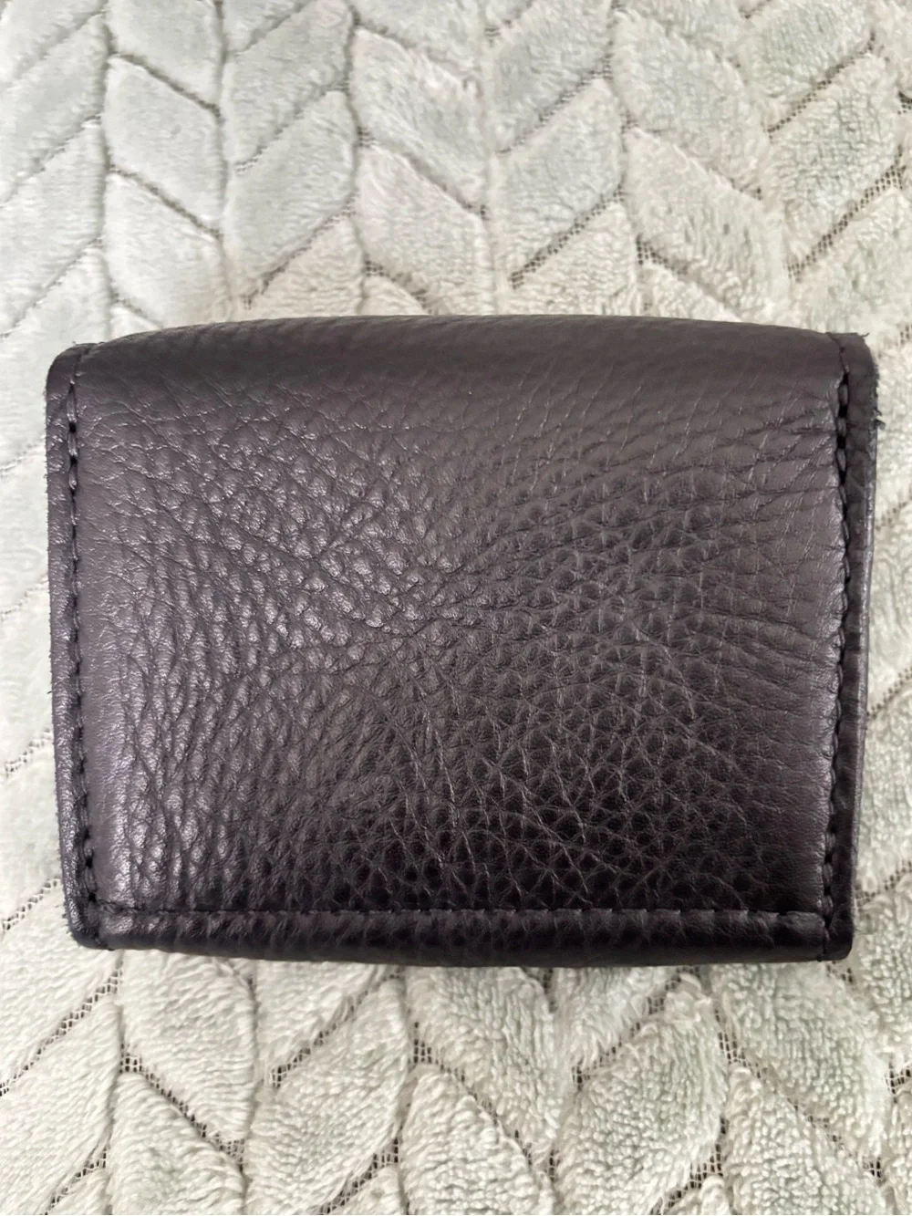 PLG SMALL BLACK PEBBLED LEATHER BOZEMAN WALLET